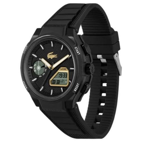 MONTRE HOMME LACOSTE NOIR LC33 TR90