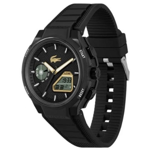 MONTRE HOMME LACOSTE NOIR LC33 TR90