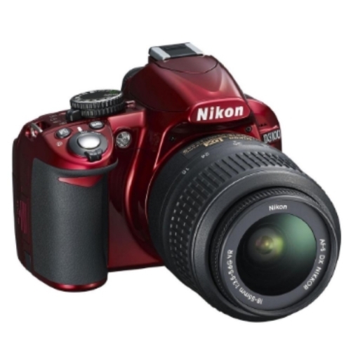 NIKON D3100 ROUGE + OBJECTIF 18-55 VR KIT 14mpx 