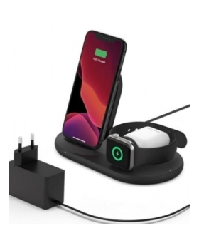 Belkin Station de recharge à induction 7,5 W pour iPhone, Apple Watch et AirPods, dock de recharge sans fil