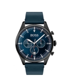 Montre Homme HUGO BOSS Pioneer 1513711 Bracelet Cuir Bleu