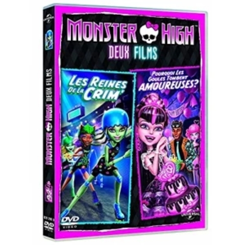 Monster High-Deux Films - Les Reines de la CRIM' + Pourquoi Les goules Tombent amoureuses DVD