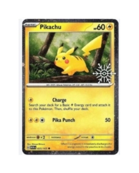 PIKACHU 025/165 PV60 STAMP FLOCON DE NEIGE 