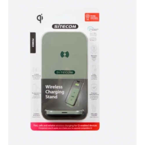 Chargeur sans fil avec Support Sitecom 15WATTS Vert 