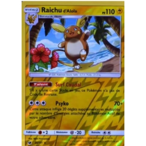 RAICHU D'ALOLA PV110 31/111