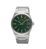 SEIKO SUR601P1 Montre Seiko Classique Vert Quartz 3 aiguilles