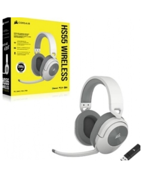 Corsair HS55 WIRELESS Casque Sans fil Arceau Gaming Bluetooth Blan