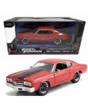 Jada Fast & Furious : Dom’s Chevy Chevelle SS (rouge) échelle 1/24