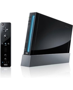 NINTENDO WII NOIR COMPLETE WII MOTE OFFICIELLE 