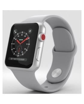 Apple Watch Series 3 42 mm GPS+Cellular Aluminium A1891 Argent et Bracelet Milanais Argent
