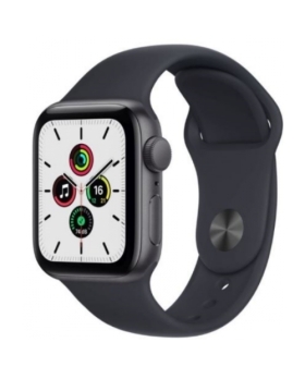 APPLE WATCH SE 1ERE GEN NOIR 40MM  A2351 GPS BATTERIE:84% BRACELET SPORT