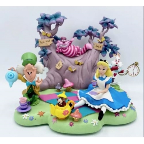 Figurine Scène Alice Au Pays des Merveilles The Disney Parks Disneyland Paris 1ère Edition