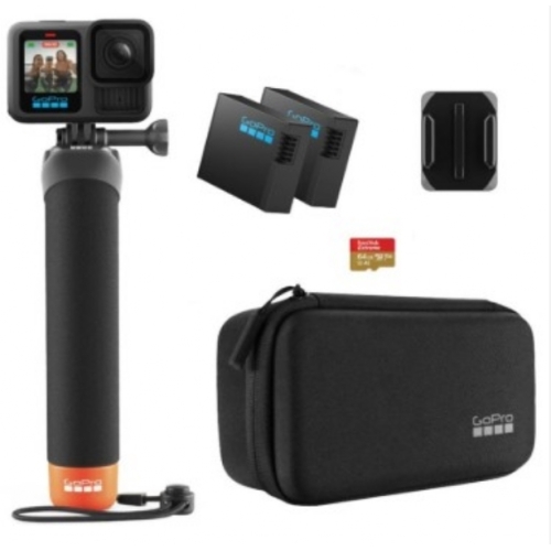 Caméra GoPro HERO 13 Black avec accessoires, 27 MPX, Wi-Fi, noire