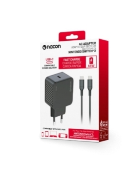ADAPTATEUR SECTEUR NACON 65 W Noir POUR NINTENDO SWITCH 2