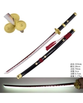 SH-661BKGD Katana Enma noir Lumineux (Leds) – One-Piece