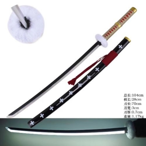 SH-521RDGD Katana avec LED- Inspiré de Trafalgar Law (One Piece)