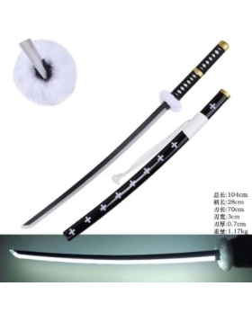 SH-521-BKGD KATANA LUMINEUX Kikoku Lame Maudite de Trafalgar Law - One Piece