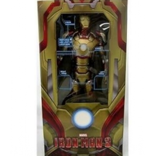 NECA Iron Man 3 1/4 Scale Mark 42 Action Figure LED