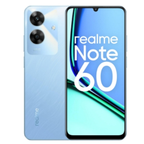 REALME NOTE 60 BLEU 64GO RAM:3GO 32MPX ECRAN:6.74'(90HZ) BATTERIE:5000MAH PLAY STORE