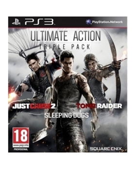 Action Pack - Tomb Raider + Just cause 2 + Sleeping Dogs AVEC NOTICE PS3