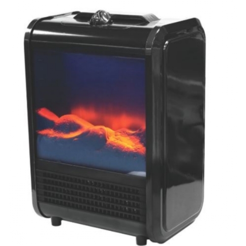 Venteo Chauffage électrique Avec Effet Cheminee Noir 1500w 