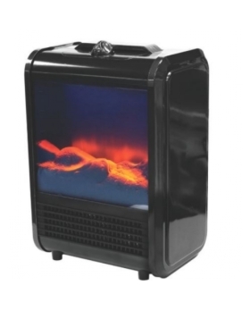 Venteo Chauffage électrique Avec Effet Cheminee Noir 1500w 