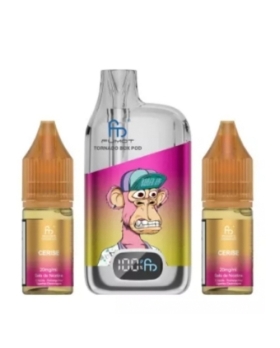  Puff Tornado Box Pod 28000 puffs 20mg CERISE + 2 flacons 10ml
