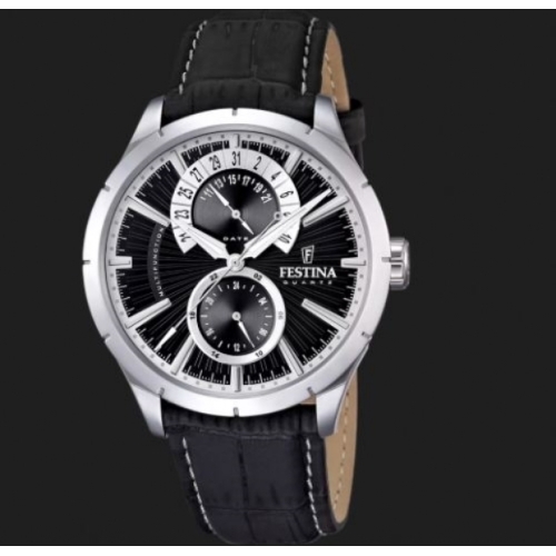 MONTRE HOMME FESTINA RETRO F16573/3 BRACELET CUIRE 