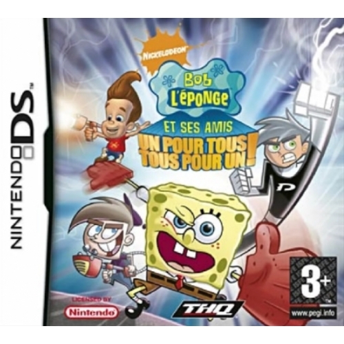 BOB L'EPONGE ET SES AMIS UN POUR TOUS TOUS POUR UN ! DS AVEC NOTICE 