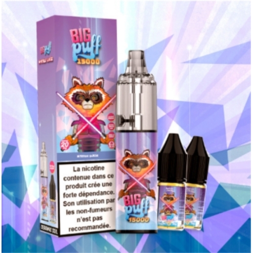 MYRTILLE GLACEE Tornado 2% 15000 puffs - Big Puff +2 flacons de 10 ml 