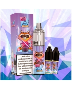 MYRTILLE GLACEE Tornado 2% 15000 puffs - Big Puff +2 flacons de 10 ml 