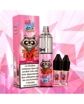 CERISE GLACEE Tornado 2% 15000 puffs - Big Puff +2 flacons de 10 ml 
