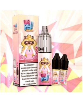 BANANE A LA FRAISE Tornado 2% 15000 puffs - Big Puff +2 flacons de 10 ml 