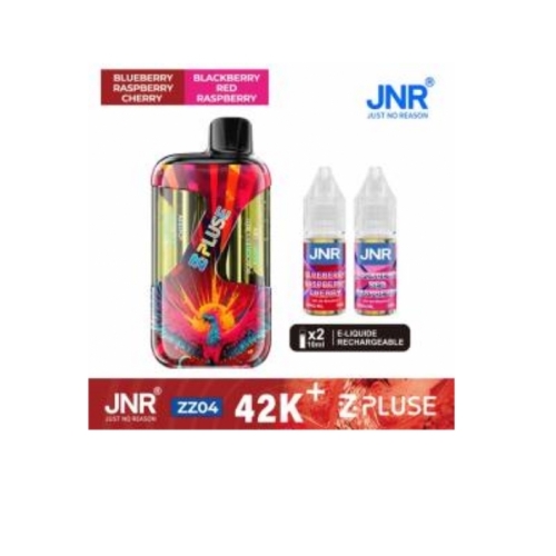 Zpluse 42K - JNR - Arôme : Blueberry Raspberry Cherry + Blackberry Red Raspberry +2 flacons de 10 ml  