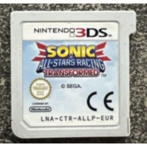 SONIC ALL-STARS RACING TRANSFORMED 3DS LOOSE 