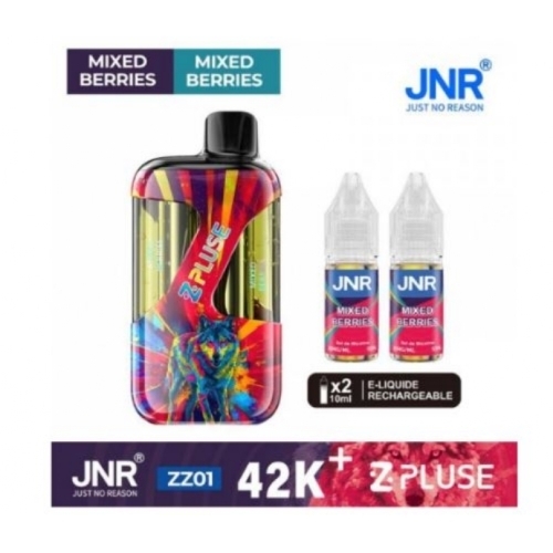 Zpluse 42K - JNR - Arôme : Mixed Berries (Fruits rouges) +2 flacons de 10 ml