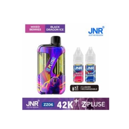 Zpluse 42K - JNR - Arôme : Mixed Berries + Black Dragon +2 flacons de 10 ml