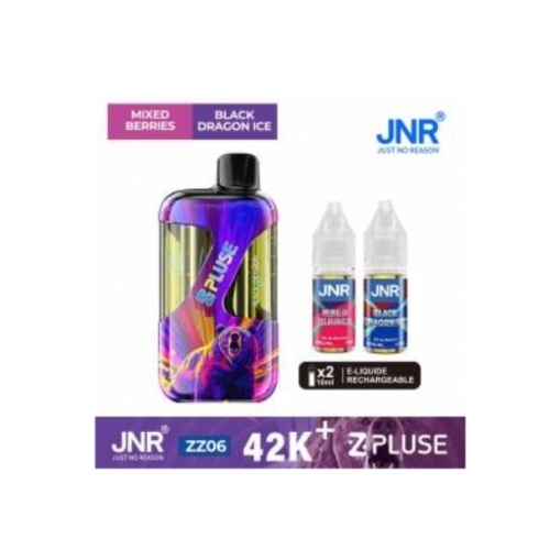 Zpluse 42K - JNR - Arôme : Mixed Berries + Black Dragon +2 flacons de 10 ml