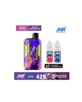 Zpluse 42K - JNR - Arôme : Mixed Berries + Black Dragon +2 flacons de 10 ml