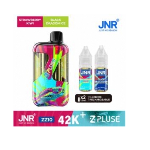 Zpluse 42K - JNR - Arôme : Strawberry Kiwi + Black Dragon Ice +2 flacons de 10 ml 