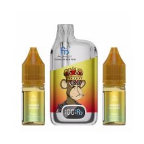 Puff Tornado Box 28000 puffs 20mg - Randm/Fumot - Arôme : Ananas Glacée +2 flacons de 10 ml 