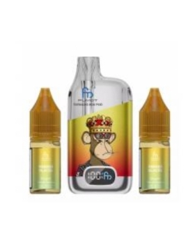 Puff Tornado Box 28000 puffs 20mg - Randm/Fumot - Arôme : Ananas Glacée +2 flacons de 10 ml 