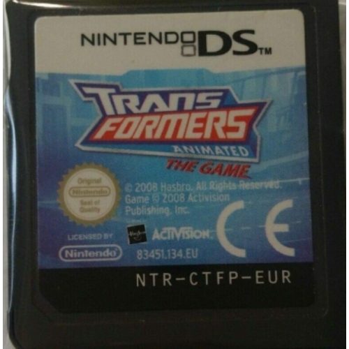 TRANS FORMERS ANIMATED NINTENDO DS LOOSE 