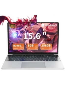 PC PORTABLE 15.6" RAM:8GO CPU:CELERON N3450(4x1.10GHZ) DD:256GOSSD W11