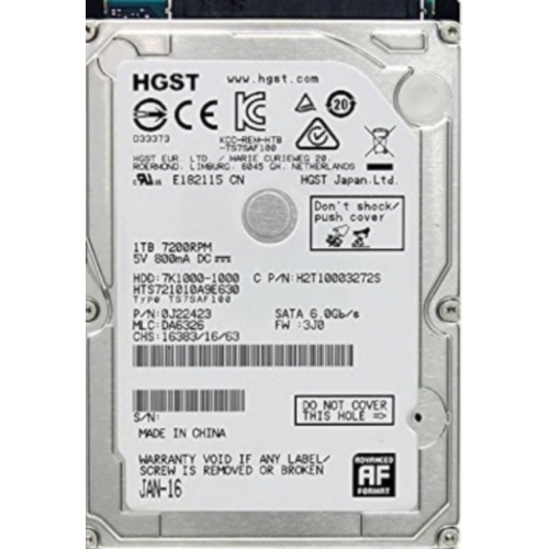 DISQUE DUR interne  2.5 HDD HGST 1TO 
