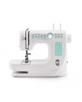 MACHINE A COUDRE HARPEUR MAC3POP BLANC 14 POINTS  ECLAIRAGE LED ET BOITE D'ACCESSOIRES  