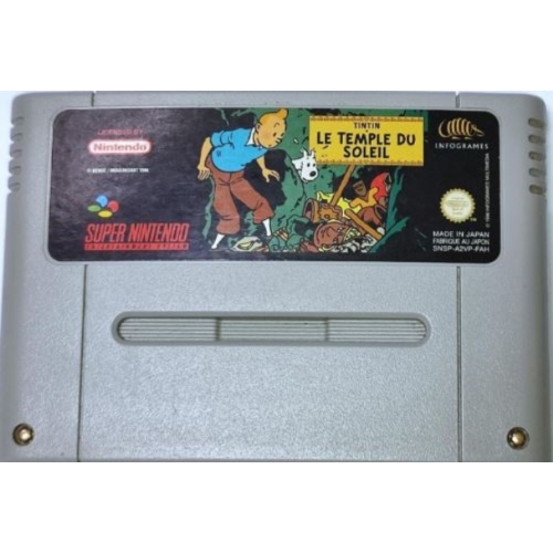 TINTIN LE TEMPLE DU SOLEIL SUPER NINTENDO LOOSE
