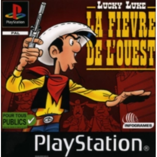 LUCKY LUKE LA FIEVRE DE L'OUEST BEST PS1 AVEC NOTICE