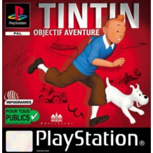 TINTIN OBJECTIF AVENTURE PS1 SANS NOTICE