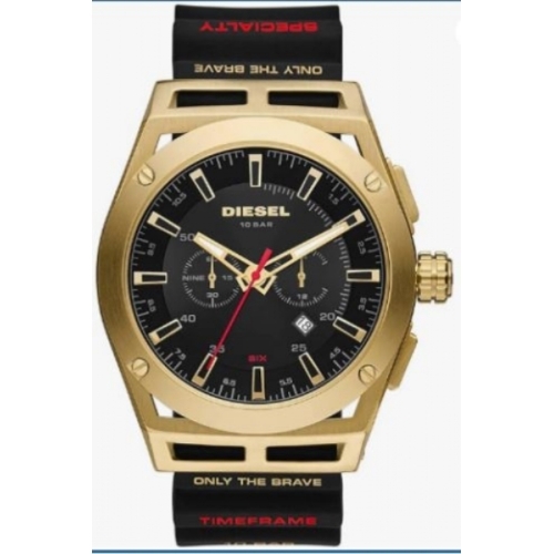 Montre Diesel DZ-4546 Timeframe pour Homme avec Bracelet en Silicone noir 